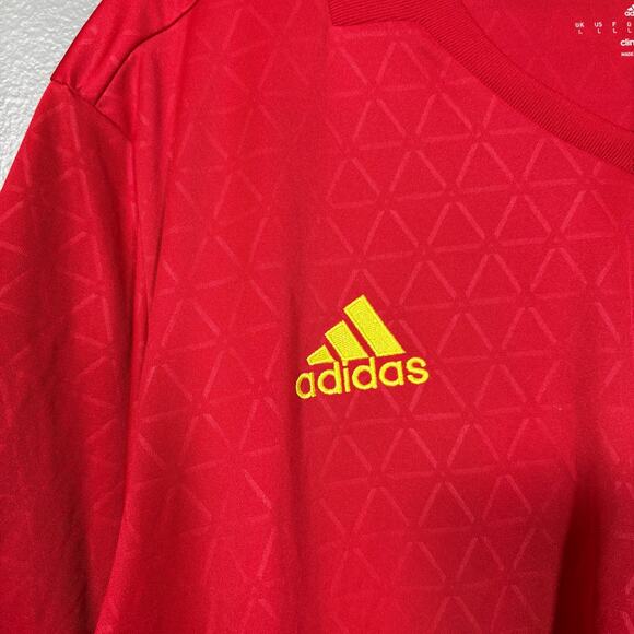 Adidas Spain 2016 National Team Red & Yellow Jersey - Size Large - Climacool - Picture 4 of 9